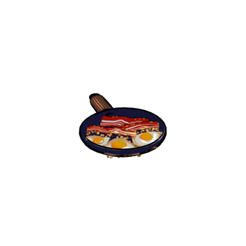 Eggs and Bacon 3D model